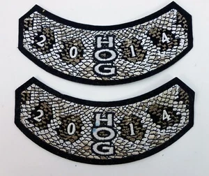 Harley Davidson Snakeskin HOG Patches 2014 Owners Group Lot of 2 - Bild 1 von 4