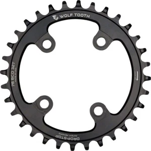 Wolf Tooth 32t 76 BCD Asym BCD 4 bulloni drop-stop SRAM 76 BCD e stout specializzato - Foto 1 di 1