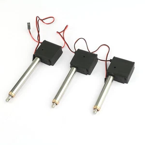 3 pezzi aggiornamento braccio metallo servo azionamento parte per Huina 1550 1:14 RC escavatore accessori - Foto 1 di 9