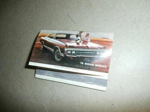 Vintage Matchbook 1970 Dodge Monaco Polara Ruano Bros Birdsboro PA - Picture 1 of 4