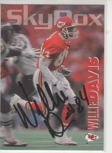 WILLIE DAVIS SIGNIERT 1993 SKYBOX #147 - KANSAS CITY CHIEFS - Bild 1 von 1
