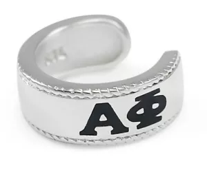 Mercancía de hermandad Alpha Phi College | Oreja de plata esterlina (¡NUEVO!) - Imagen 1 de 4
