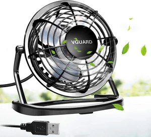 Mini Ventilatore USB, 4 Pollici Portatile 360° Girevole Ventilatore Da Tavolo Si - Foto 1 di 12