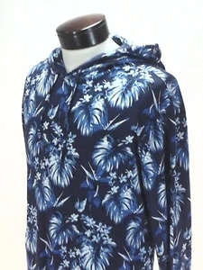 Polo RALPH LAUREN Hooded T-shirt Blue Hawaiian Palm Floral Hoodie Mens New - Bild 1 von 7