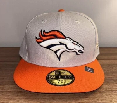 Denver Broncos New Era 59Fifty Super Bowl Parche Dos Tonos Sombrero Ajustado 7 5/8 Nuevo Foto 1 de 4