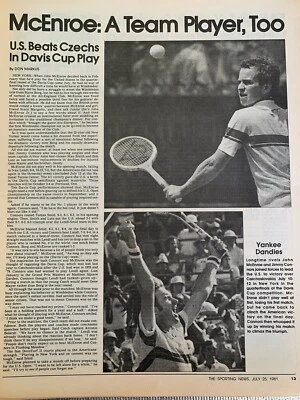 25/07/1981 The Sporting News - John McEnroe US Tennis, Reggie Jackson NY Yankees Foto 1 de 4