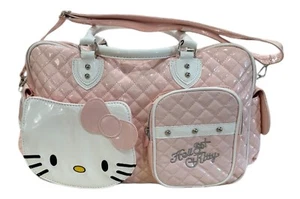 Hello Kitty Large Shoulder Bag Sanrio Pink With Bow New Hand Bag - Picture 1 of 10