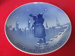 1948 BING GRONDAHL KOPENHAGEN PLATTE Uhrmacher SKULPTUR - Bild 1 von 2