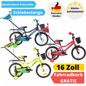 16 Zoll Kinderfahrrad Kinder Fahrrad Kinderrad Junge Mädchen Kids Bike 16" - Bild 1 von 23