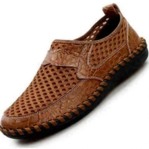 Mens Summer Leather Fisherman Beach Sports Sandals Waterproof Shoes Casual Shoes - Picture 1 of 16