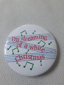 White Christmas Vintage Badge - Picture 1 of 3
