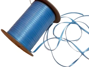 Schiff Brand Copen Blue Double-Face Satin Ribbon 1/8 inch wide x 20 yards B17 - Picture 1 of 3