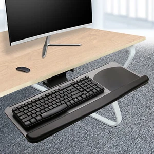 Tastaturauszug Tastatur-halterung Tastaturablage Untertisch Tastaturschublade - Afbeelding 1 van 10
