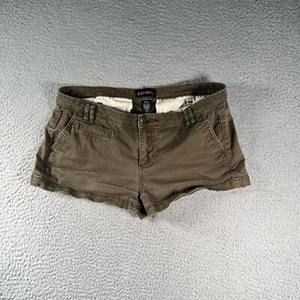 Express Shorts Womens 6 Brown Bermuda Booty Short Short Casual Pockets Ladies - Picture 1 of 8