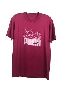 Pink Panther Vintage 70s Puma Pink T-Shirt - Fits Men’s Small 19 x 25.5 - Picture 1 of 12