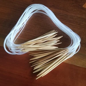 Lot of 17 NEW Bamboo 32" Circular Knitting Needles - 17 different sizes - Picture 1 of 6