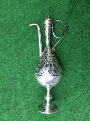  Kaukasus Kawkas Tschetschenien Russische Silberkanne 84 Zolotniki Kawkas Silber - Bild 1 von 4