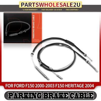 2pcs Rear LH & RH Parking Brake Cable for Ford F150 2000-2003 F150 Heritage 2004 - Image 1 of 4