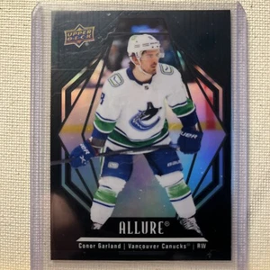2022-23 Upper Deck Allure - #47 Conor Garland Black Rainbow Canucks - Picture 1 of 2