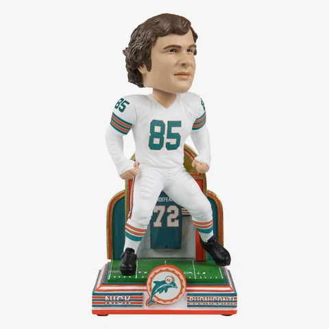 Nick Buoniconti Miami Dolphins 50th Anniversary Perfect Season Bobblehead NFL Cover