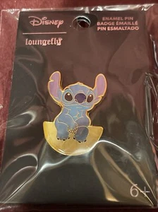 Loungefly Disney Lilo & Stitch Stitch Sitting on a Lemon Slice Enamel Pin NEW - Picture 1 of 5