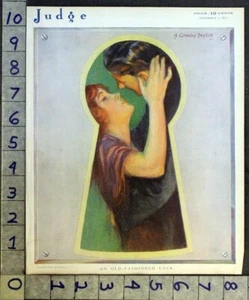 1913 CONWAY PEYTON LIEBE ROMANTIK SEXY SCHLÜSSELLOCH GUCK KUSS RICHTER KUNST COVER FC2359 - Bild 1 von 1