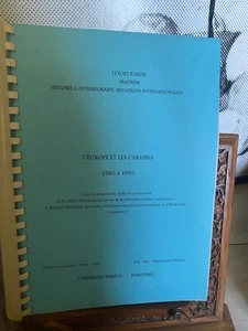 Letort karine: Europa y el Caribe 1980-1993 - París X Nanterre - Imagen 1 de 1