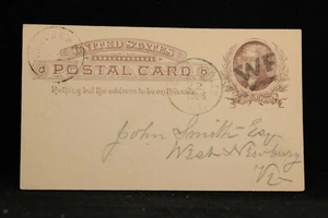 Vermont: West Fairless 1886 cartolina postale, VF & SCARCE fantasia WF annullo, arancione co - Foto 1 di 2