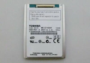 120GB Toshiba MK1214GAH 4200 RPM 1.8" ZIF/CE Hard Drive HDD - Picture 1 of 2