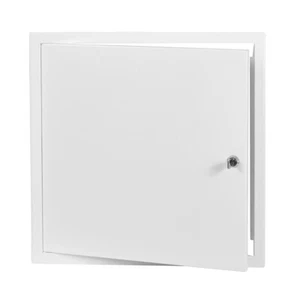 Panel de acceso de metal blanco 300 mm x 300 mm con cerradura / llaves solapa de puerta de inspección - Imagen 1 de 2