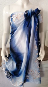 Pareo blau aus Chiffon neuw. von TCM 115 x 157cm - Bild 1 von 5