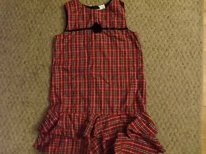ABITO ROSSO PLAID OCCASIONE SPECIALE 6 ANNI SCUOLA CHIESA MAGLIONE NATALE PLAID - Foto 1 di 3