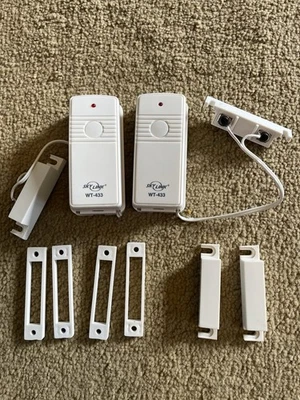 Skylink Wireless Security System Door/Window Sensor WT-433 Two Complete Sets - Image 1 of 2