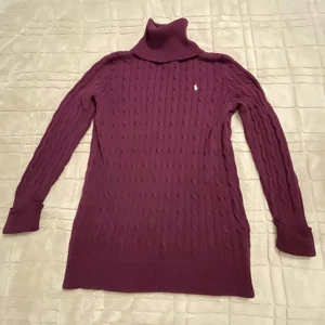 Ralph Lauren Sport Sweater Womens XL Cable Knit Turtleneck Pullover Outdoor Ski - Picture 1 of 15