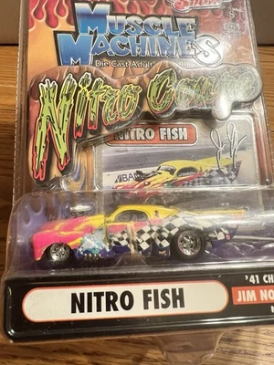 Chevy Muscle Machines 1:64 Nitro Coupe '41 2003 "Nitro Fish" Jim Nordhougen nuevo en caja Foto 1 de 4