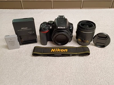 Nikon D3500 24,2 MP DSLR con kit de lente zoom Nikon 18-55 mm VR - ¡Bonito! Foto 1 de 4