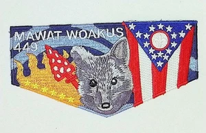 Mawat Woakus Lodge 449 Black Swamp Area Council OH Flap M/C Bdr (JM1980) - Picture 1 of 2