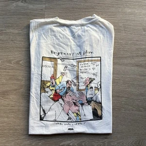 Herren 1997 VINTAGE HUMOR T-SHIRT Ingenieur Motiv GR XL Grafik Cartoon - Bild 1 von 7