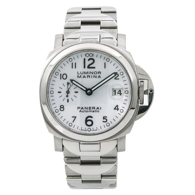 Panerai Luminor Marina PAM00051 SS White Dial Automatic Men's Watch 40mm - Image 1 of 4