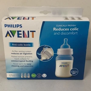 Philips Avent Anti-Colic Baby Bottle with Airflex Vent - Clear - 9oz/3pk - Picture 1 of 5