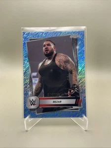 2025 Topps Chrome WWE - #73 Rezar - Aqua Shimmer /199 - RAW - Bild 1 von 2