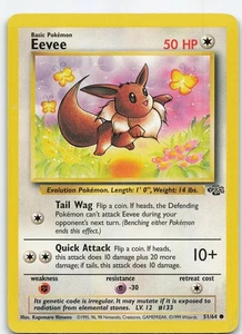 Eevee 51/64 Jungle Common Unlimited MP Pokémon TCG - Picture 1 of 2