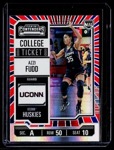 2024-25 Panini University of Connecticut #29 Red Blue Azzi Fudd Contenders - Picture 1 of 2