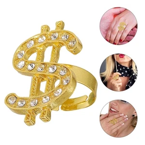 4 Stück Partyzubehör Rapper Style Fingerringe Hip Hop Ringe - Bild 1 von 12