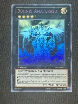 PRIO-EN052 Bujinki Amaterasu Ghost Rare 1st Edition NM Yugioh Card  - Image 1 of 2