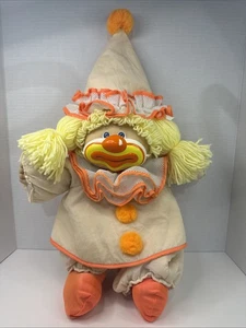 Bambola pagliaccio vintage cavolo patch bambino bionda circo bambini con vestito e maschera 1985 - Foto 1 di 17