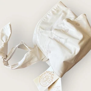 The Beaufort Bonnet Company Talla Grande Blanco Botón Gorro Nuevo Con Etiquetas - Imagen 1 de 6