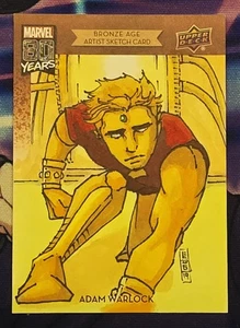 2019 UD Marvel 80th ANNIVERSARY Artist Sketch Card - Adam Warlock - Holden LEUNG - Picture 1 of 2