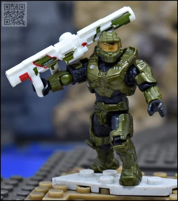 MINIFIGURA HALO MEGA CONSTRUX UNSC METALIZADA VERDE MASTER CHIEF JOHN-117 Foto 1 de 4