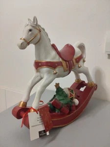Villeroy & Boch Winter Collage Schaukelpferd XXL ca. 32x32cm V&B  - Picture 1 of 10